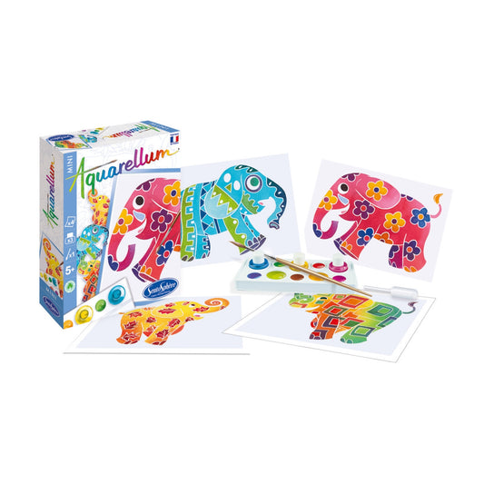 Aquarellum Mini Painting Kit - Elephants