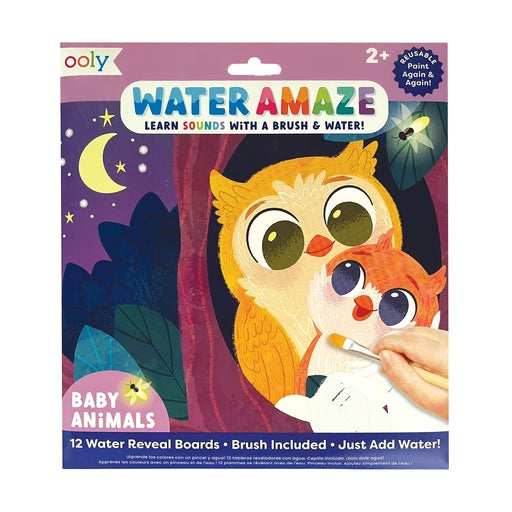 Ooly Water Amaze Water Reveal Boards - Baby Animals (13 Pc Set)
