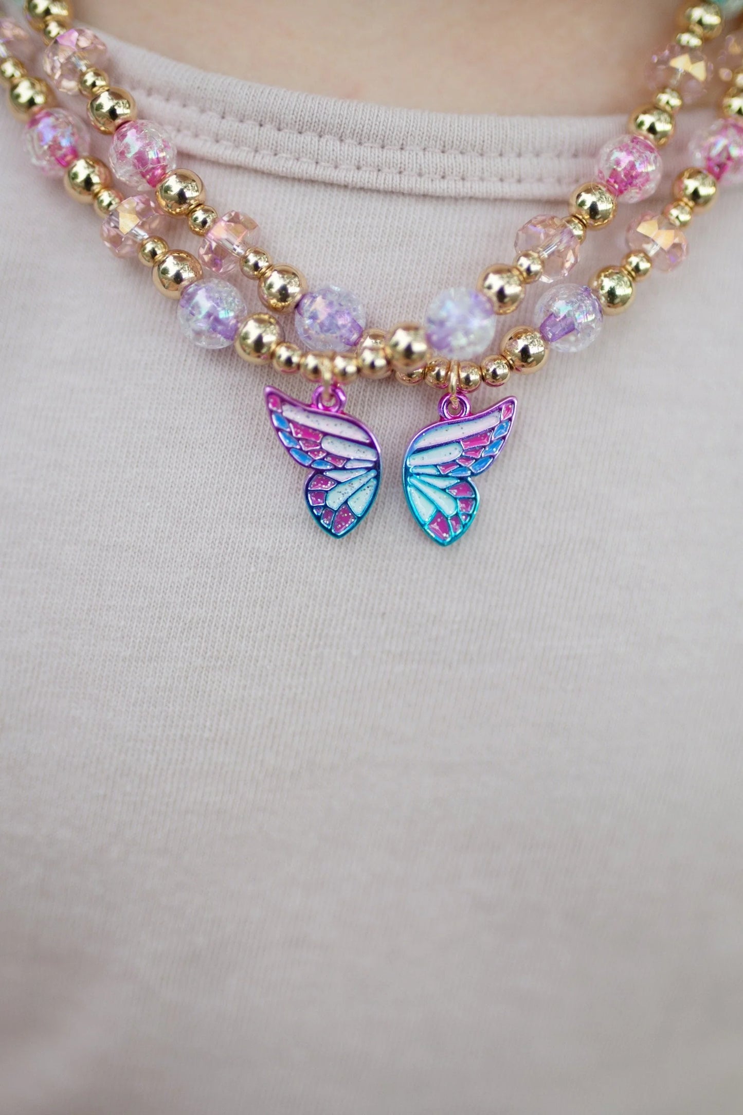 Great Pretenders Butterfly Wishes BFF Necklace