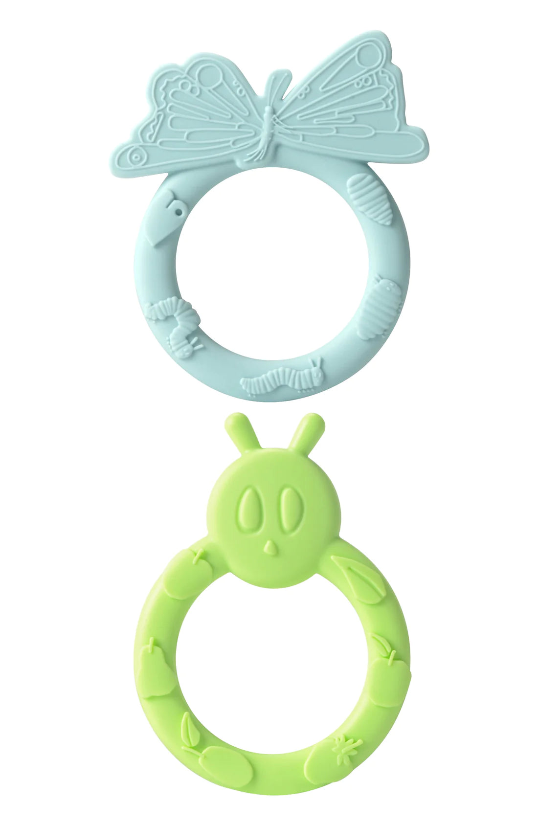 LouLou Lollipop Silicone Teether Ring Set - Eric Carle