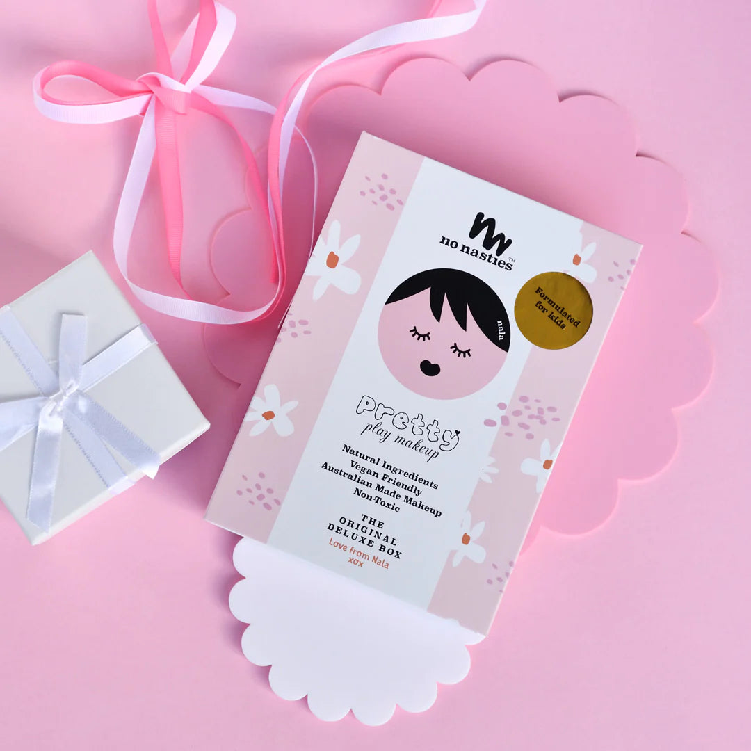 No Nasties Nala Pink Natural Pressed Powder Kids Makeup Palette Kit