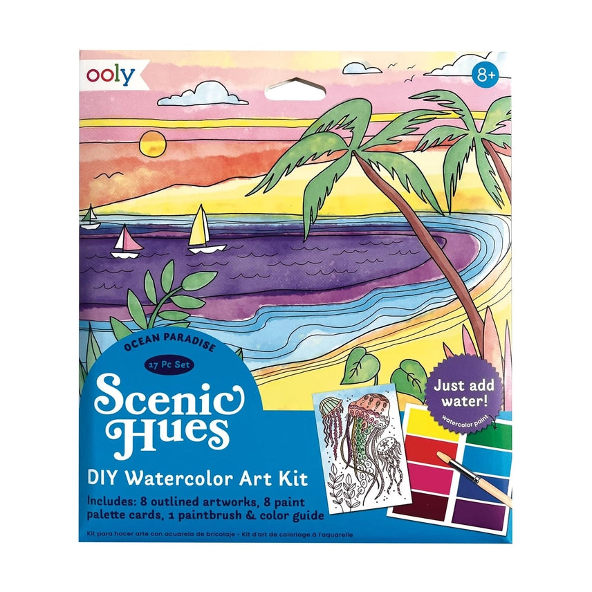 Ooly Scenic Hues D.I.Y. Watercolor Kit Ocean Paradise