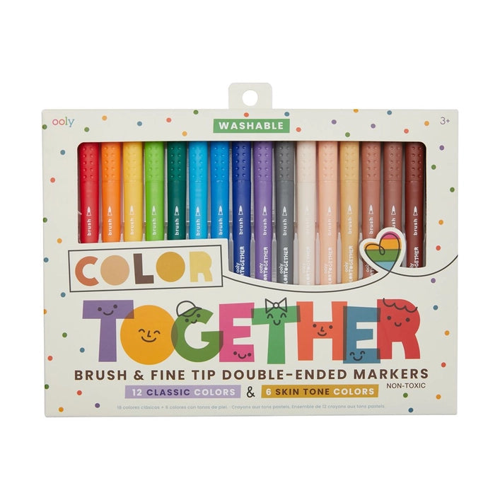 Ooly Colour Together Brush & fine Tip Double-Ended Markers
