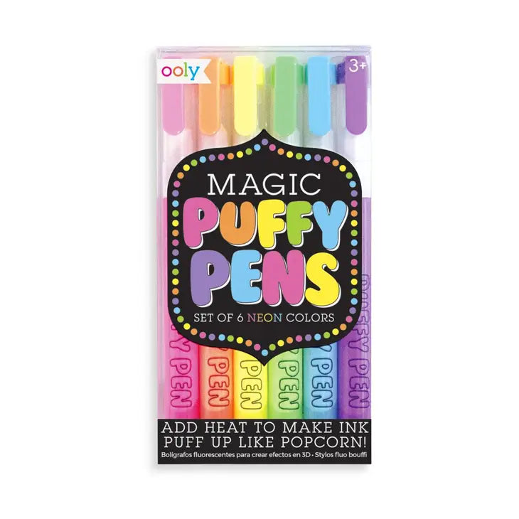 Ooly Magic Puffy Pens (set of 6)