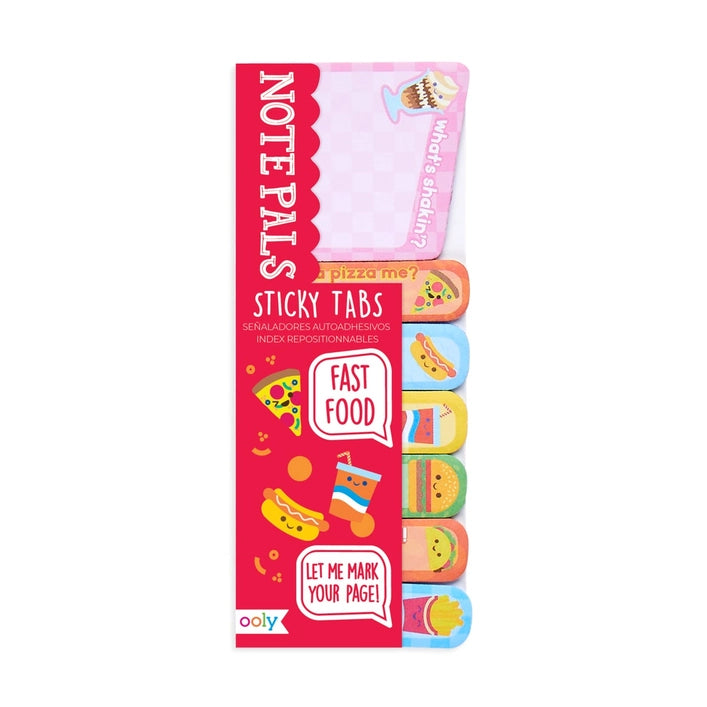 Ooly Note Pals Sticky Tabs - Fast Food