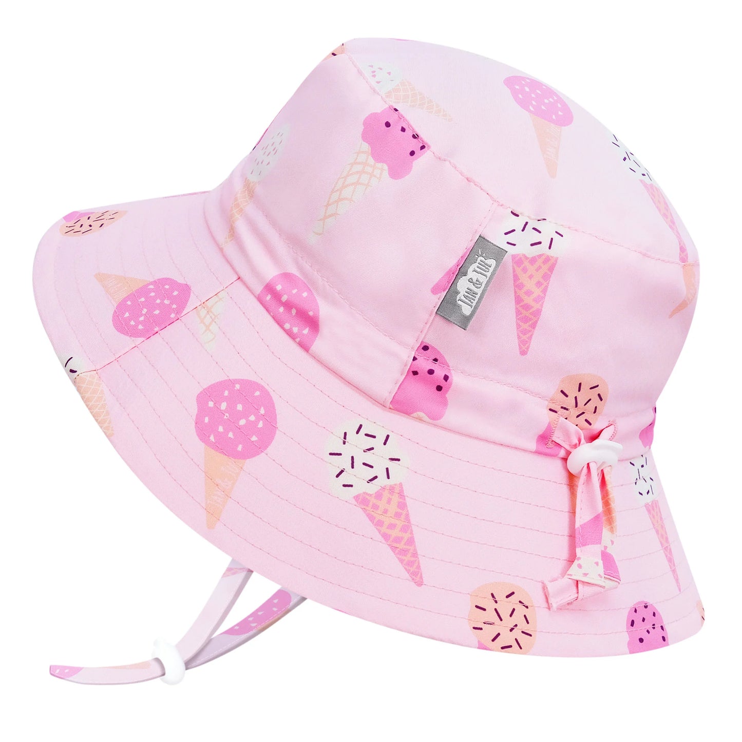 Jan & Jul Aqua Dry Bucket Hat - Pink Ice Cream