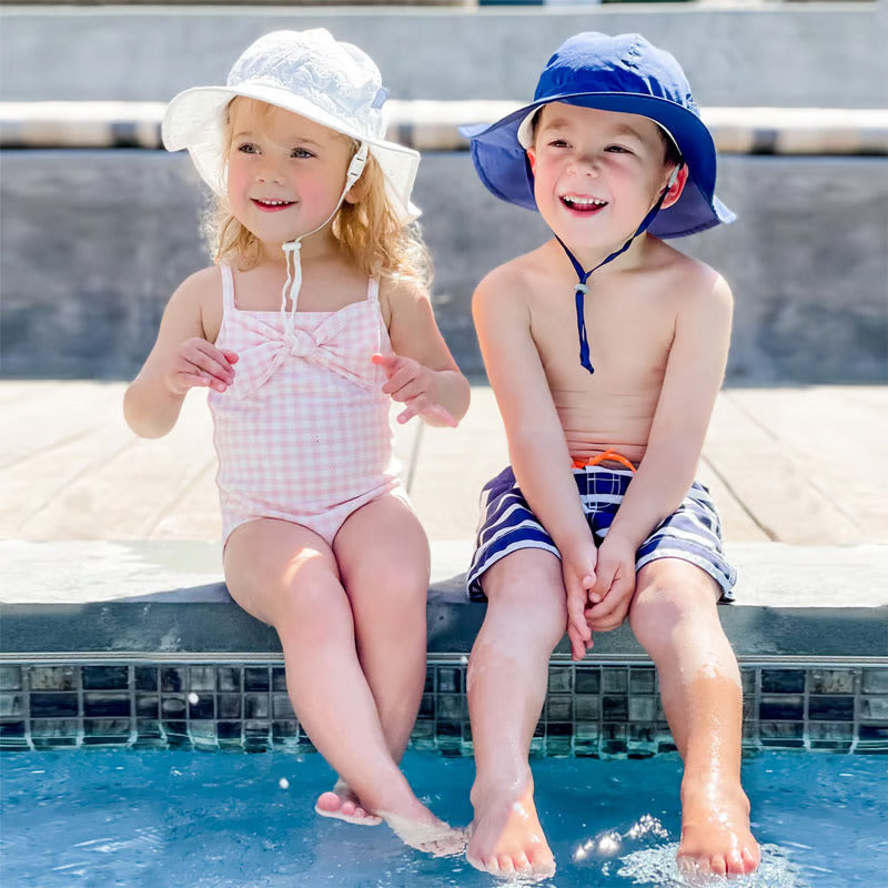 Jan & Jul Grow With Me Cotton Floppy Hat - White Eyelet