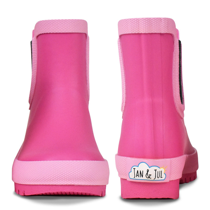 jan & jul puddle-dry rainboots - watermelon pink