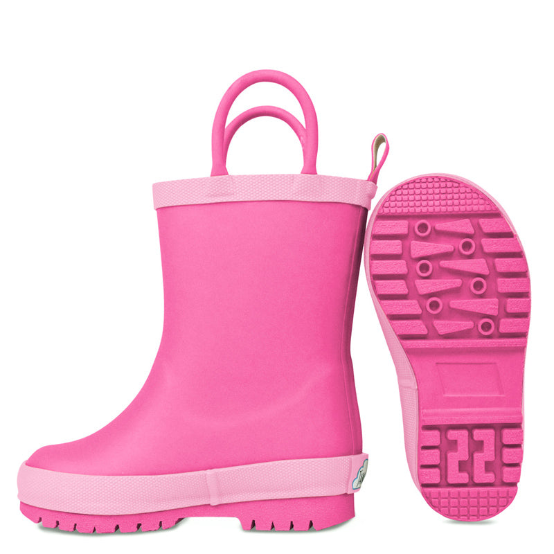 jan & jul puddle-dry rainboots - watermelon pink