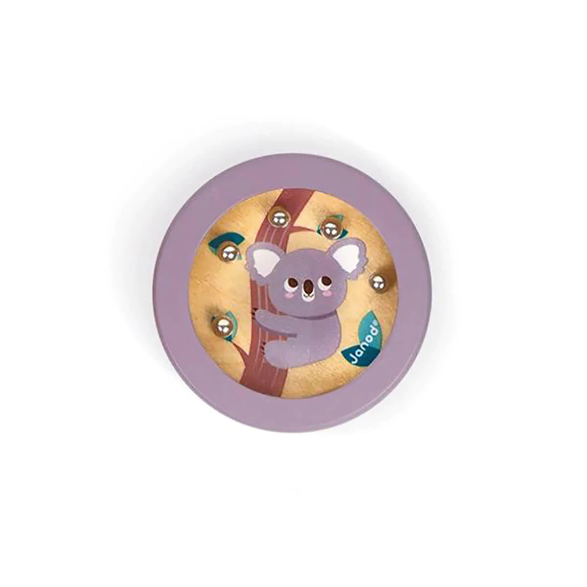 janod pocket bead games koala (purple)
