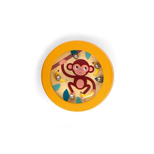 janod pocket bead games monkey (yellow)