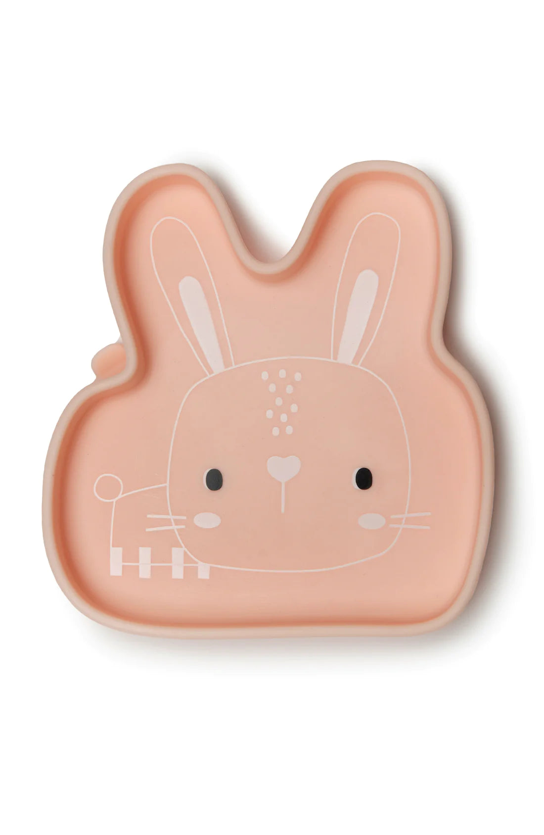 loulou lollipop silicone snack plate - bunny