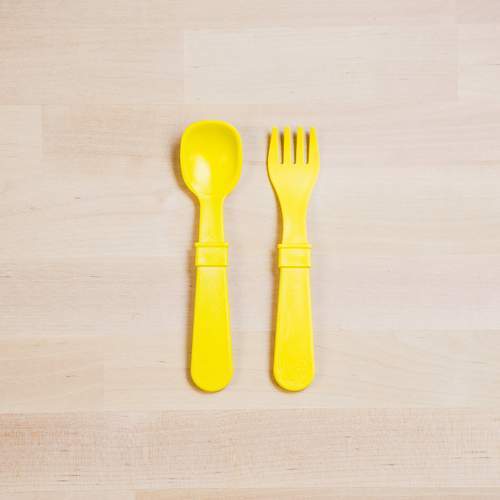re-play utensil single sets yellow