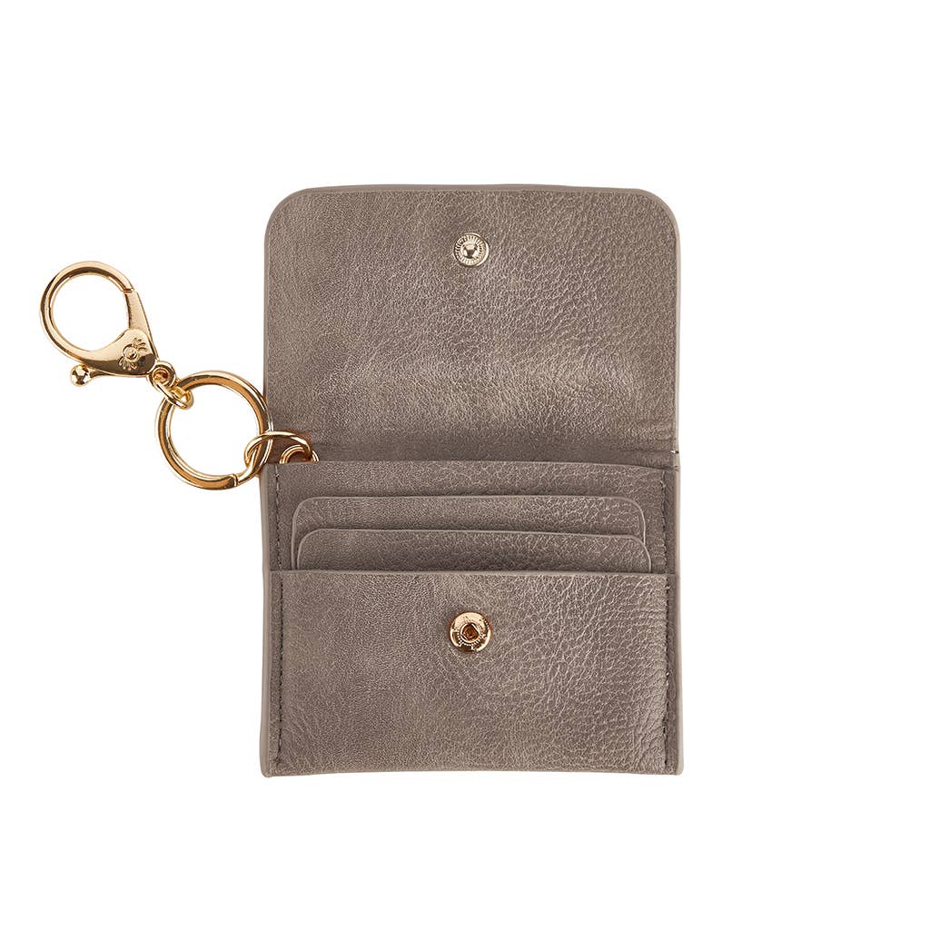 itzy ritzy mini wallet - taupe