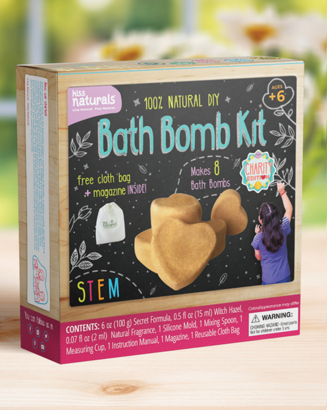 Kiss Naturals Bath Bomb Kit – Hazelnut Kids