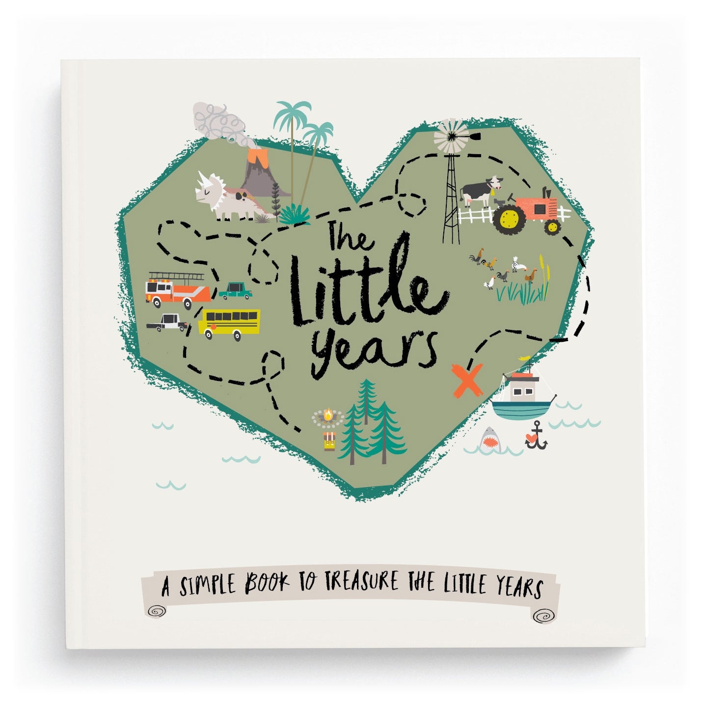 lucy darling the little years toddler memory book - green regular