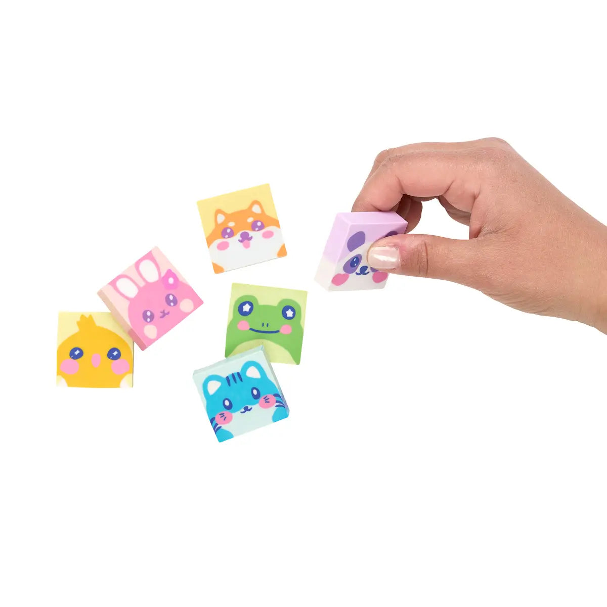 ooly hey critters! set of 6 scented erasers
