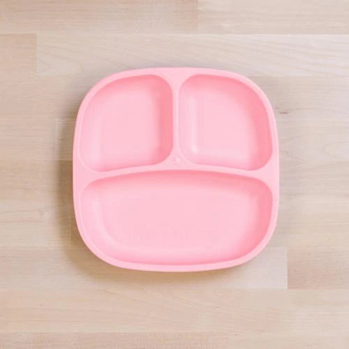 re-play divided plate ice pink