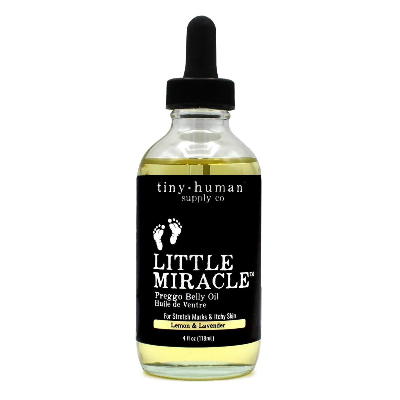 tiny human supply co. little miracle preggo belly oil lemon lavender