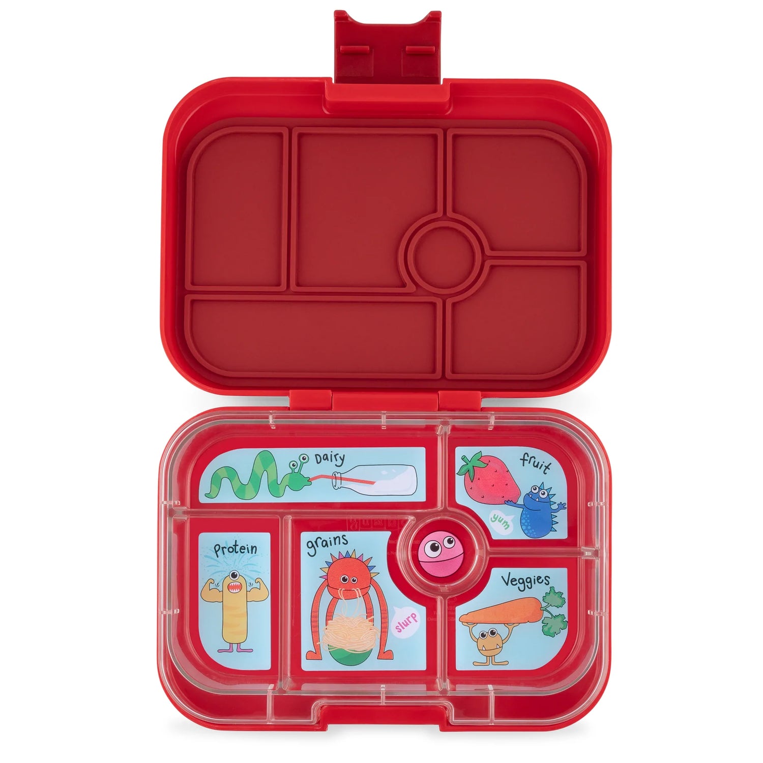 yumbox original wow red - funny monsters tray