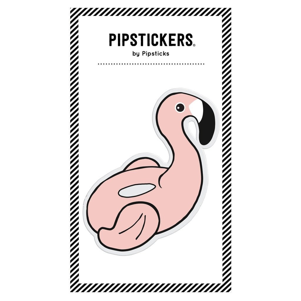 pipsticks big puffy sticker flamingo floatie