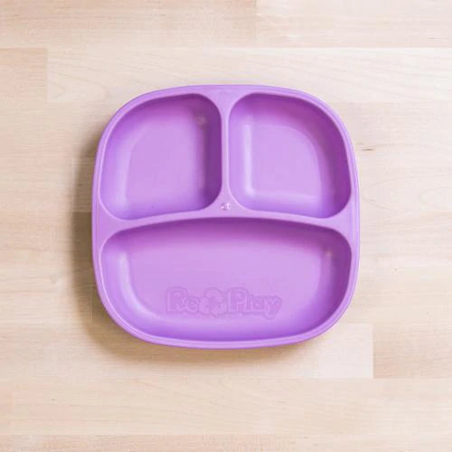 re-play divided plate purple