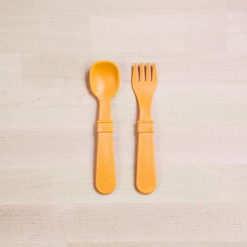 re-play utensil single sets sunny yellow